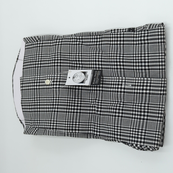 Sean John Men's Shirt Long Sleeves Black and White Plaid Regular Fit 14.5 32/33 - Picture 5 of 8